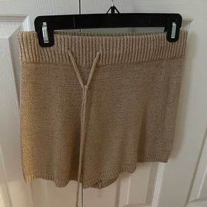 Knit Tan Shorts